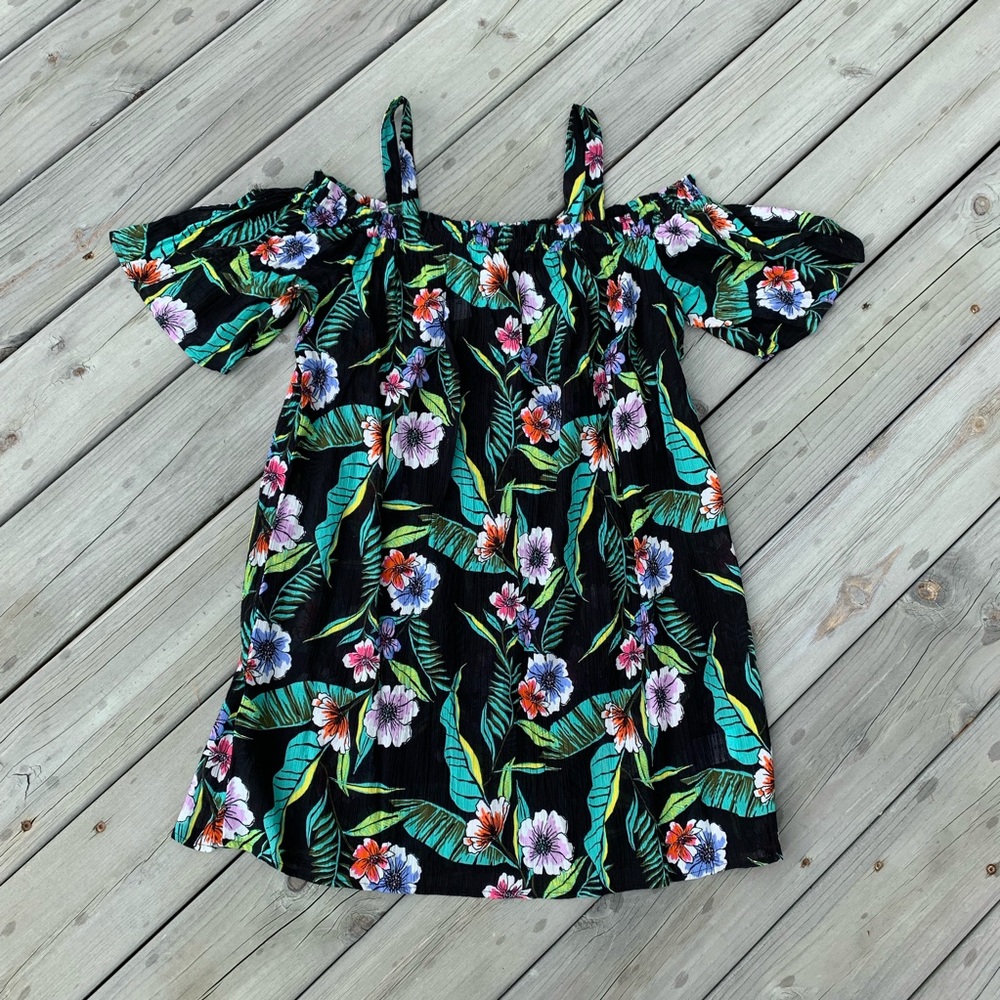 NWT Old Navy Off Shoulder Gauze Swim Cover Dress - Picture 2 of 8